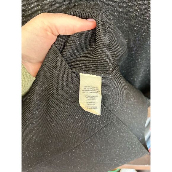 Alice+Olivia Corinne Black Metallic Sparkly Dress Size Medium - Picture 4 of 4